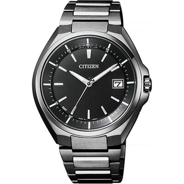シチズン CITIZEN アテッサ CB3015-53E エコドライブ 電波時計 ブラックチタン メンズ 腕時計