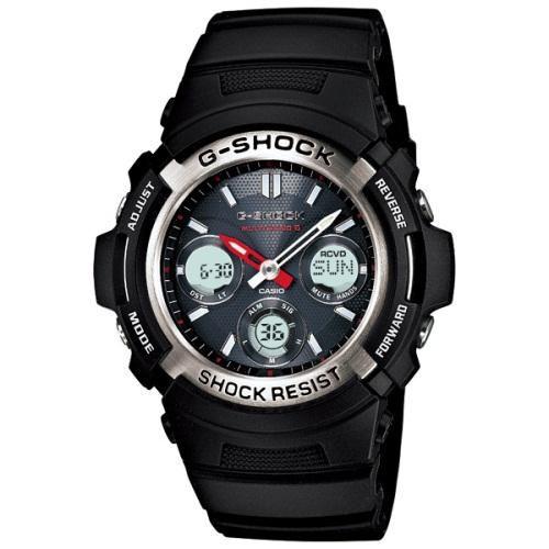 カシオ CASIO Ｇ－ＳＨＯＣＫ AWGM100-1AJF BASIC 電波ソーラー アナログ デジタル ブラック メンズ 腕時計