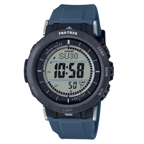 カシオ CASIO Ｇ－ＳＨＯＣＫ PRG-30-2JF プロトレック キャンパーライン ソーラー デジタル ネイビー キャンプ メンズ 腕時計