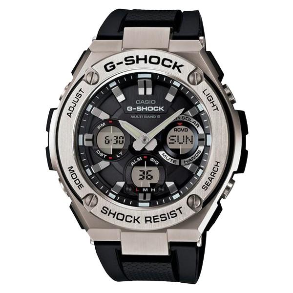 カシオ CASIO Ｇ－ＳＨＯＣＫ GST-W110-1AJF  Gスチール G-STEEL 電波ソーラー アナデジ メンズ 腕時計