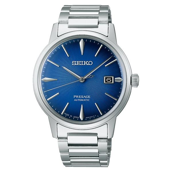 セイコー SEIKO メカニカル SARY217 プレザージュ カクテルタイム 自動巻き ブルー メンズ 腕時計