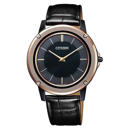 CITIZEN シチズン エコドライブワン AR5025-08E エコドライブ ブラック文字盤  腕時計 ウォッチ 薄さ1.00mmムーブメント レザー メンズ