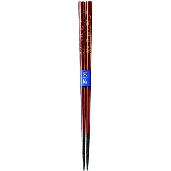 カワイ 箸 食洗機対応 春うらら 茶 21cm