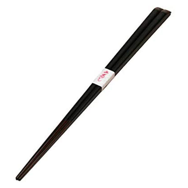 極細箸 細身貝入り京箸 ひさご23.0CM 黒