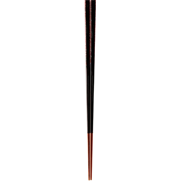 カワイ 和柄の箸 HASHIFUKU 若狭塗箸 煌貴(おうき) 黒 23cm