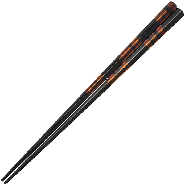 兵左衛門 若狭塗箸 五角箸 刷毛目塗 大 23.5cm TD-921 天然木 お箸